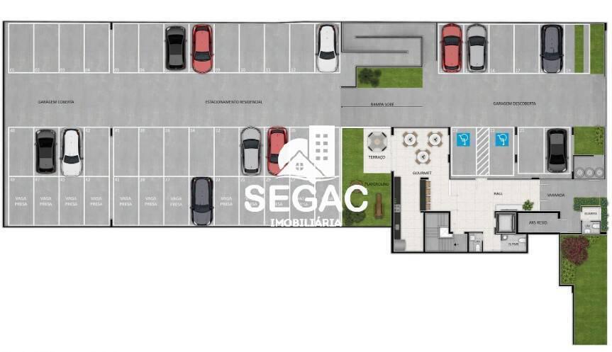 Apartamento, Santa Branca, 2 Quartos, 1 Vaga, 1 Suíte