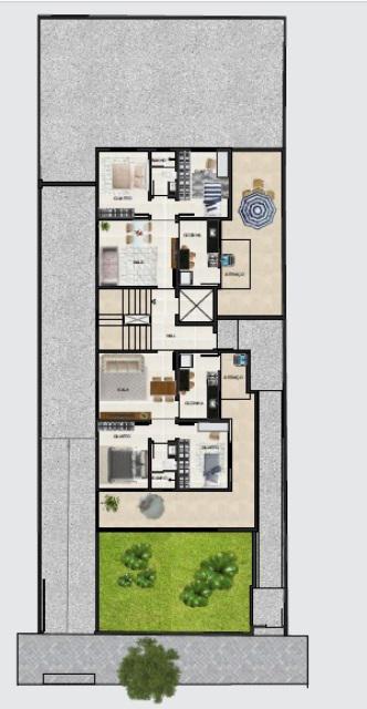 Apartamento, Santa Branca, 2 Quartos, 2 Vagas