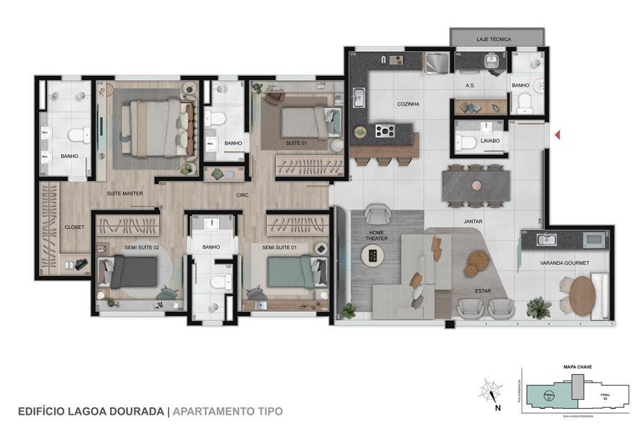 Apartamento, Prado, 4 Quartos, 3 Vagas, 2 Suítes