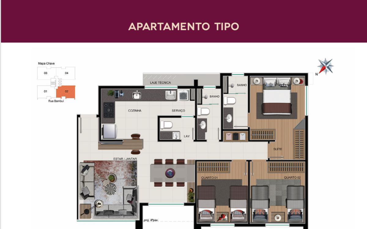 Apartamento, Anchieta, 3 Quartos, 2 Vagas, 3 Suítes