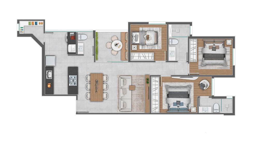 Apartamento, Graça, 3 Quartos, 1 Vaga, 1 Suíte