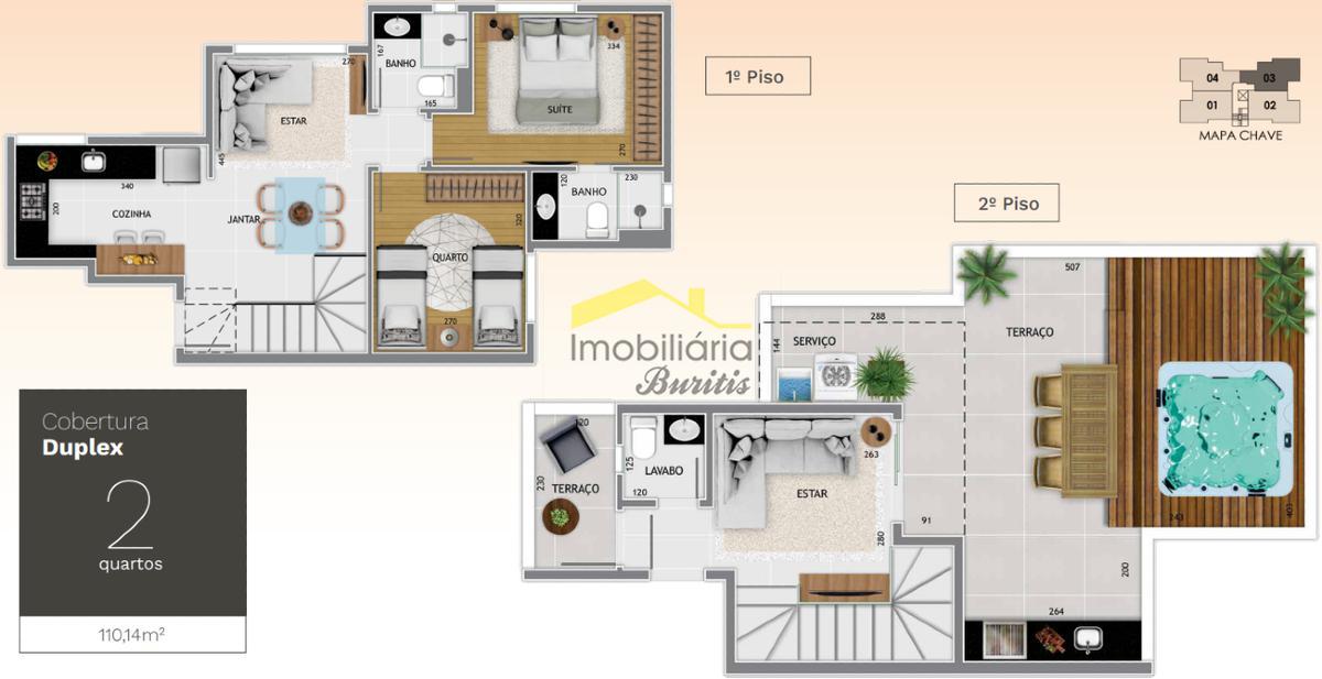 Apartamento, Buritis, 2 Quartos, 2 Vagas, 1 Suíte