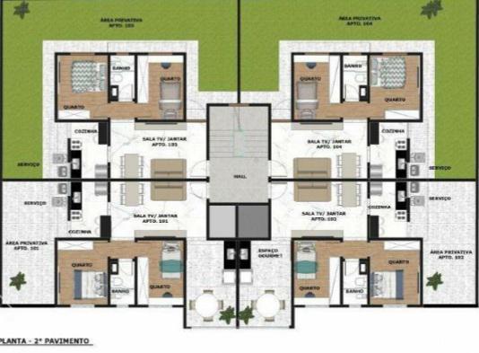 Apartamento, Santa Mônica, 2 Quartos, 2 Vagas