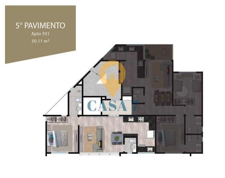 Apartamento, Santo Agostinho, 3 Quartos, 0 Vaga, 1 Suíte