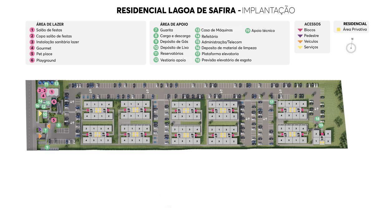 Apartamento, Palmital, 1 Quarto, 1 Vaga