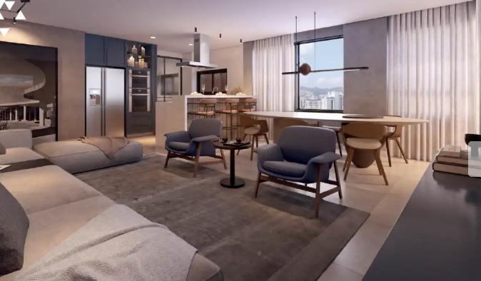 Apartamento, Santo Agostinho, 4 Quartos, 3 Vagas, 4 Suítes