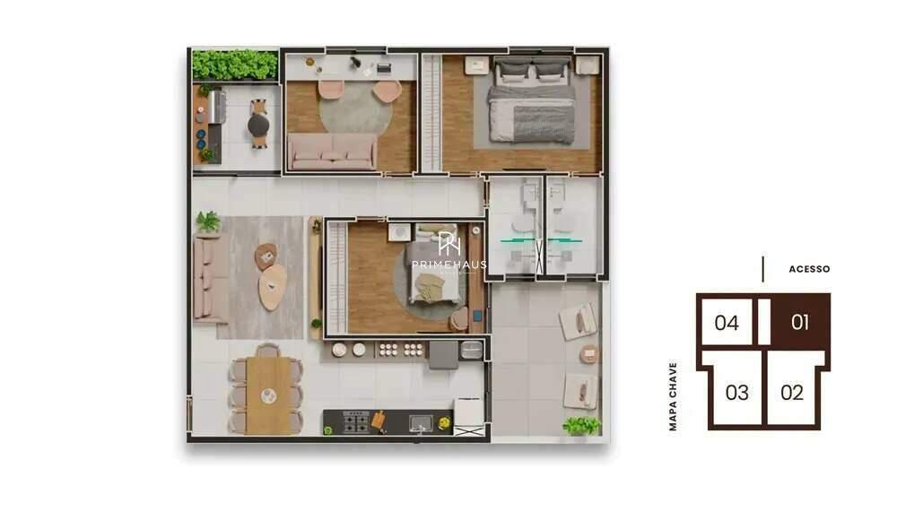 Apartamento, Castelo, 3 Quartos, 2 Vagas, 1 Suíte