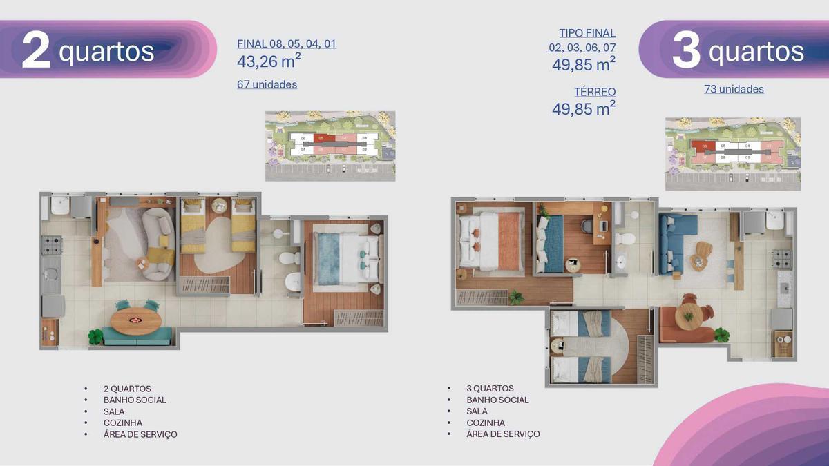 Apartamento, Jardim dos Comerciários, 3 Quartos, 1 Vaga