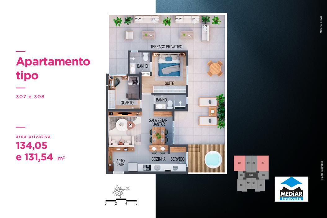 Apartamento, Santa Efigênia, 1 Quarto, 0 Vaga, 1 Suíte