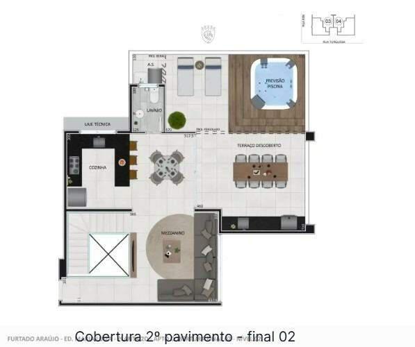 Cobertura, Prado, 4 Quartos, 2 Vagas, 2 Suítes