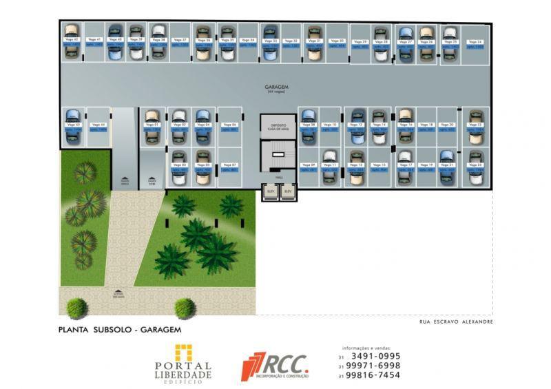 Apartamento, Liberdade, 2 Quartos, 2 Vagas, 1 Suíte