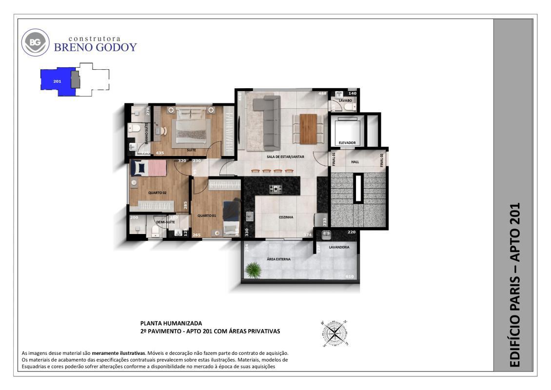 Apartamento, Cidade Nova, 3 Quartos, 3 Vagas, 1 Suíte