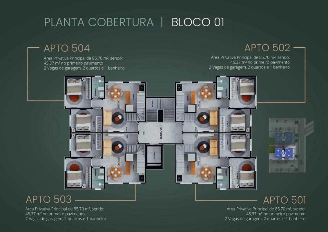 Apartamento, Minaslândia (p Maio), 2 Quartos, 1 Vaga