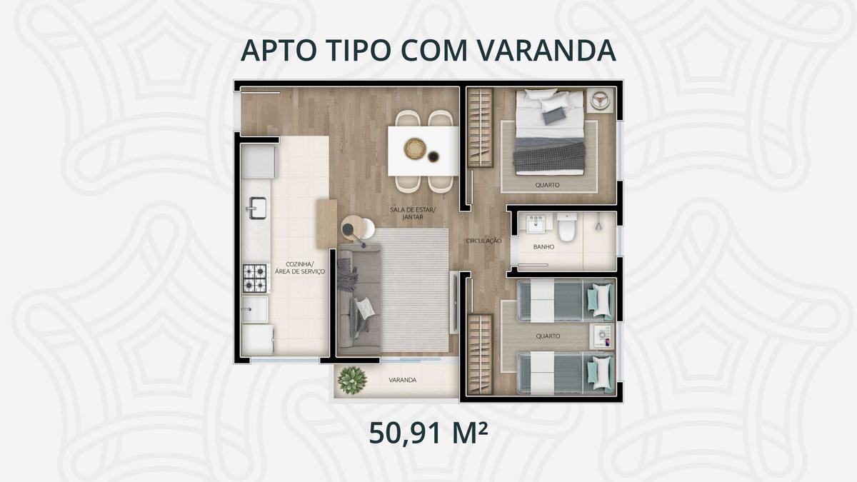 Apartamento, Monte Verde, 2 Quartos, 1 Vaga