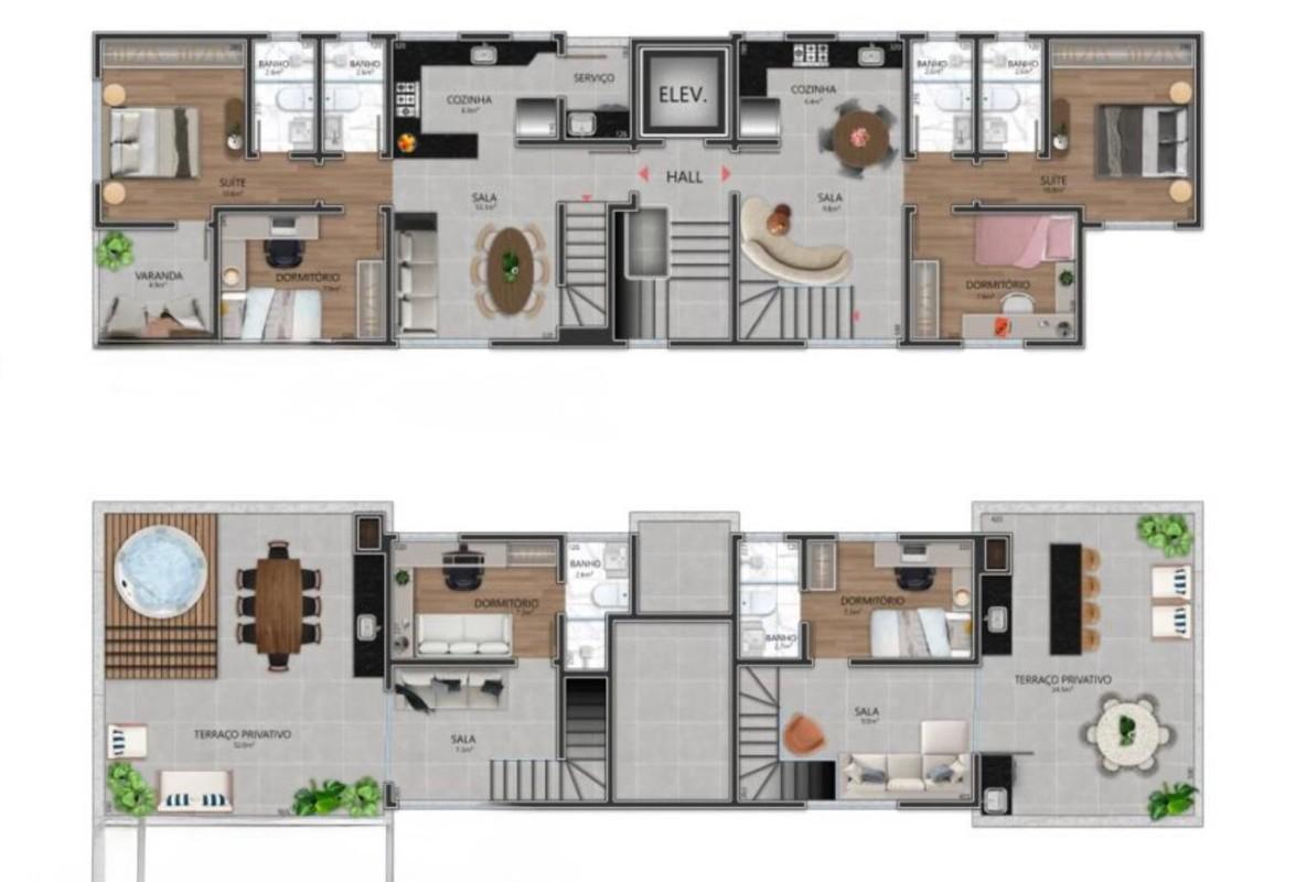 Apartamento, Itapoã, 2 Quartos, 2 Vagas, 1 Suíte