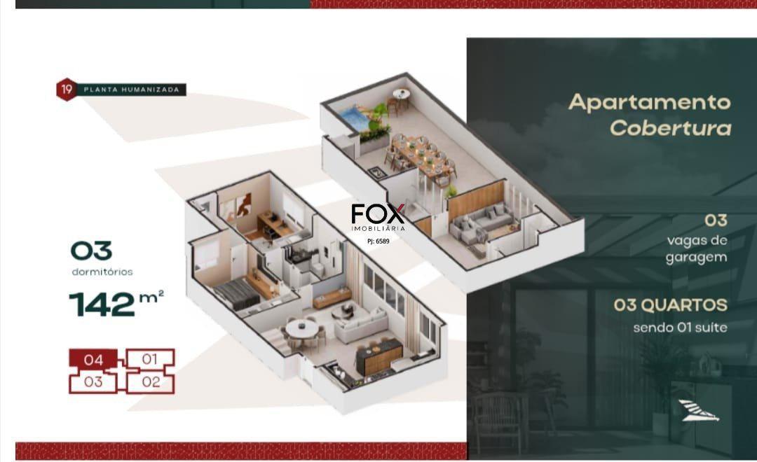 Apartamento, Coração Eucarístico, 3 Quartos, 3 Vagas, 1 Suíte
