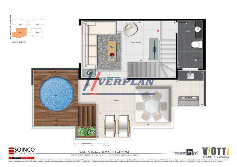 Cobertura, Gutierrez, 2 Quartos, 2 Vagas, 1 Suíte