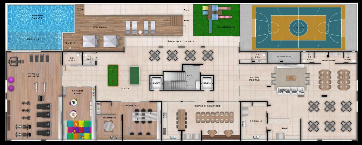 Apartamento, Cidade Nova, 2 Quartos, 2 Vagas, 1 Suíte