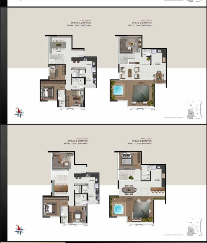 Apartamento, Santo Agostinho, 2 Quartos, 2 Vagas, 2 Suítes