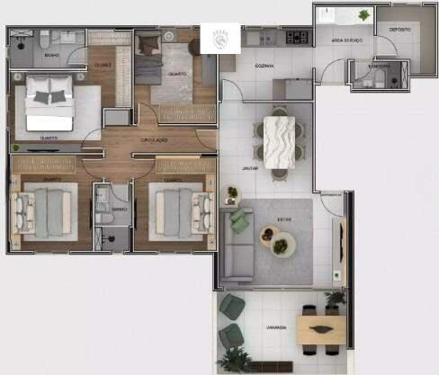 Apartamento, Buritis, 4 Quartos, 3 Vagas, 1 Suíte