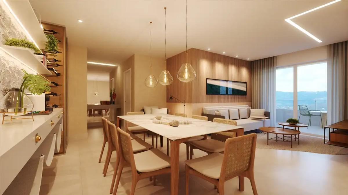 Apartamento, Piemonte, 3 Quartos, 2 Vagas, 1 Suíte
