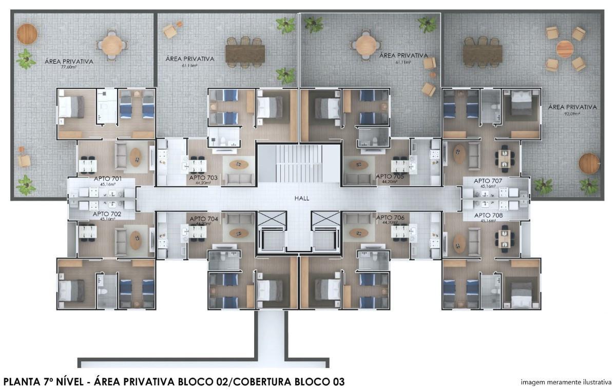 Apartamento, Canaã, 2 Quartos, 1 Vaga