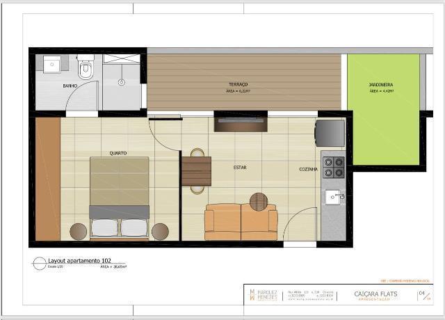 Apart Hotel, Caiçaras, 1 Quarto, 1 Vaga