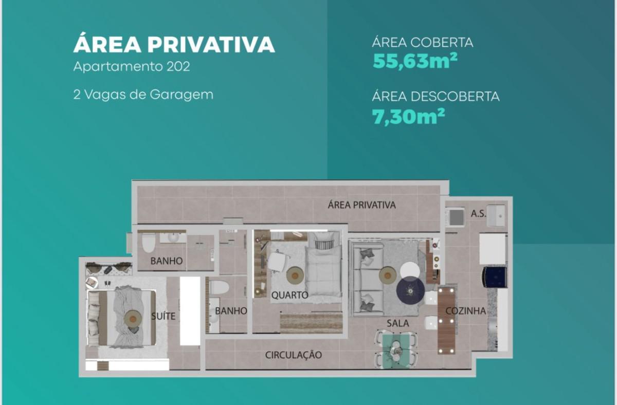 Apartamento, Santa Mônica, 2 Quartos, 2 Vagas, 1 Suíte
