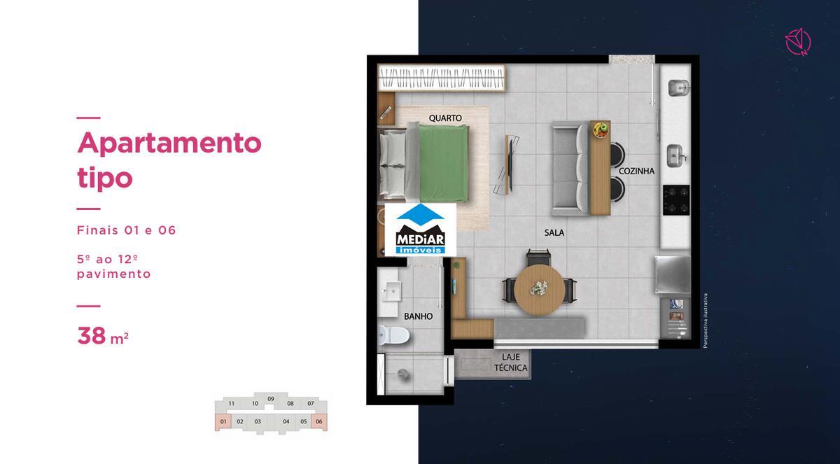 Apartamento, Lourdes, 0 Quarto, 0 Vaga