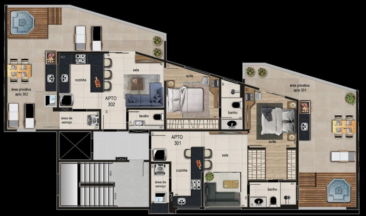 Apartamento, Vila Paris, 1 Quarto, 1 Vaga, 1 Suíte