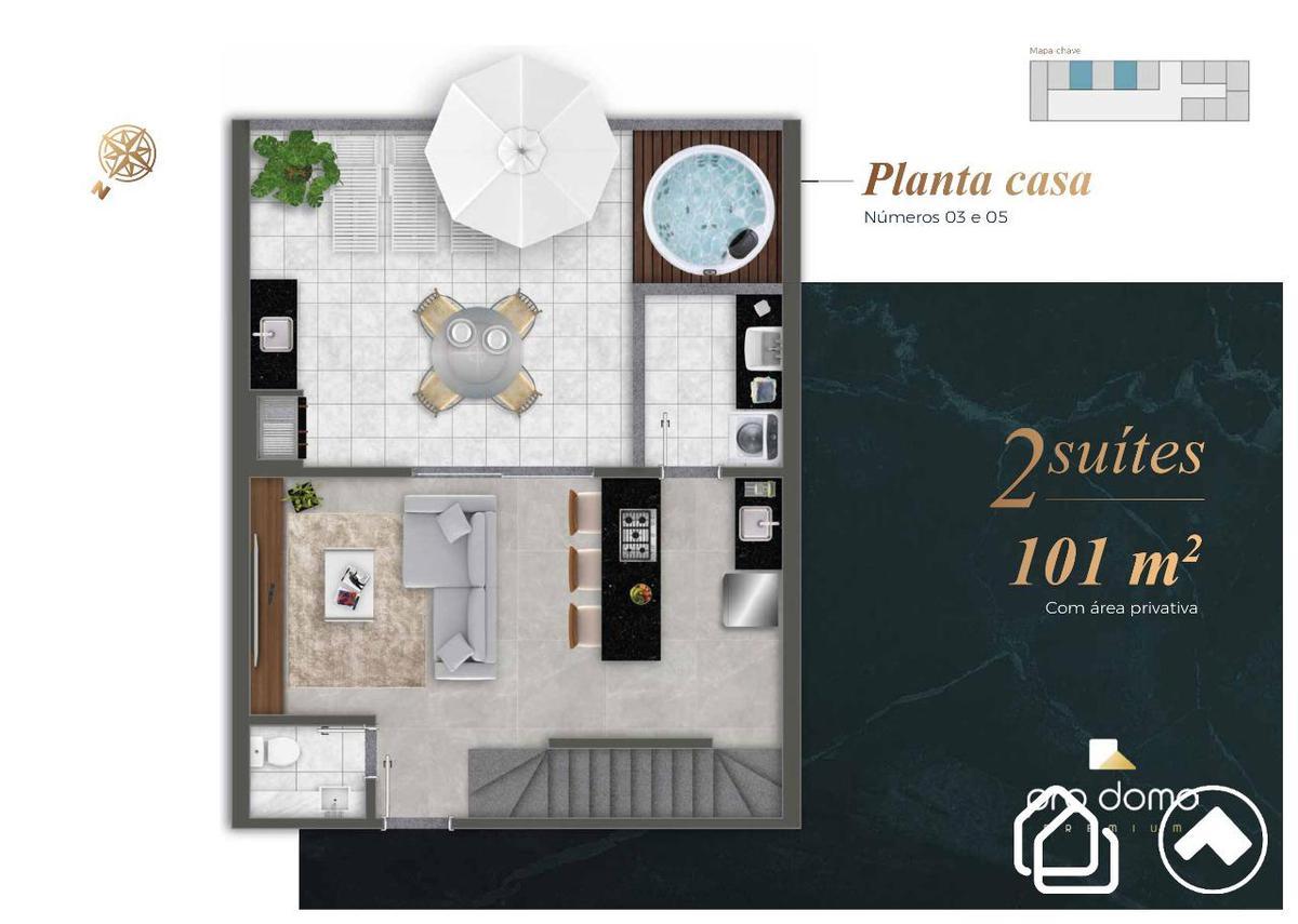 Casa em Condomínio, Buritis, 2 Quartos, 2 Vagas, 2 Suítes