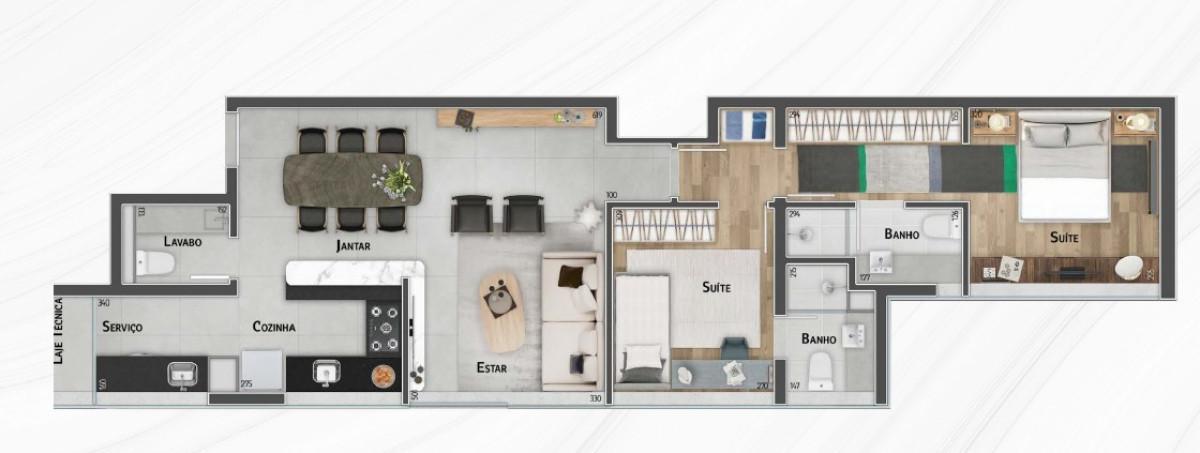 Apartamento, Savassi, 2 Quartos, 2 Vagas, 2 Suítes
