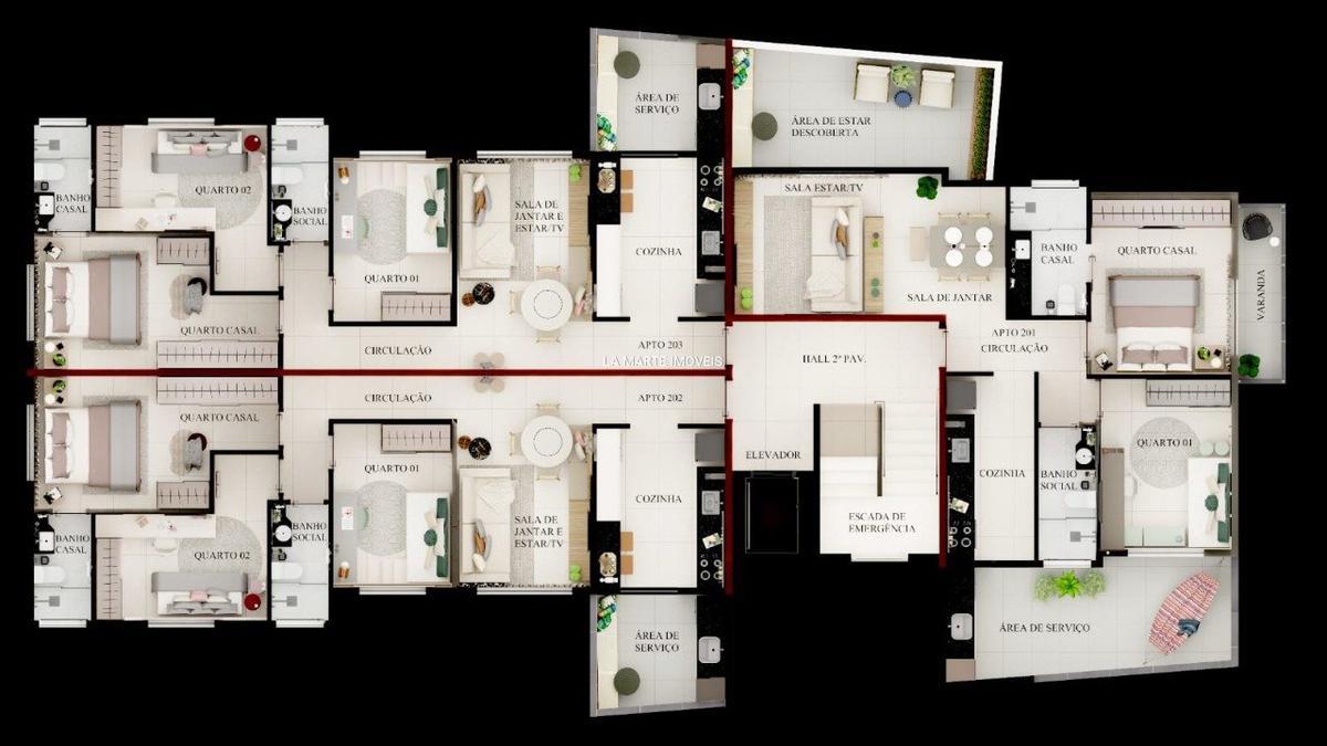 Apartamento, Riacho das Pedras, 3 Quartos, 2 Vagas, 1 Suíte