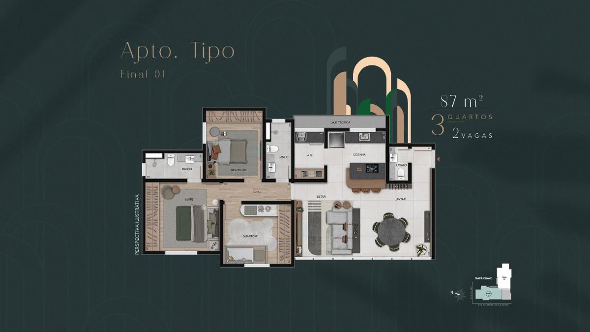 Apartamento, Prado, 3 Quartos, 2 Vagas, 1 Suíte