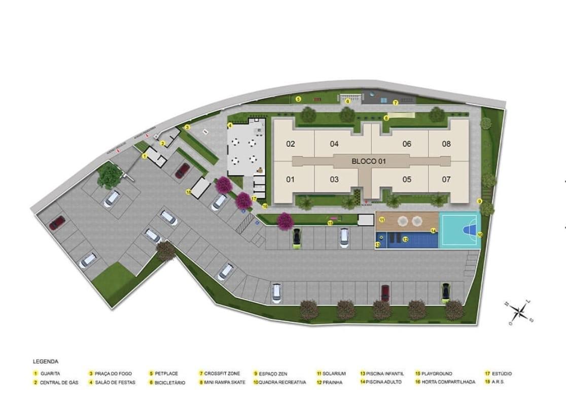 Apartamento, Estoril, 2 Quartos, 1 Vaga, 1 Suíte