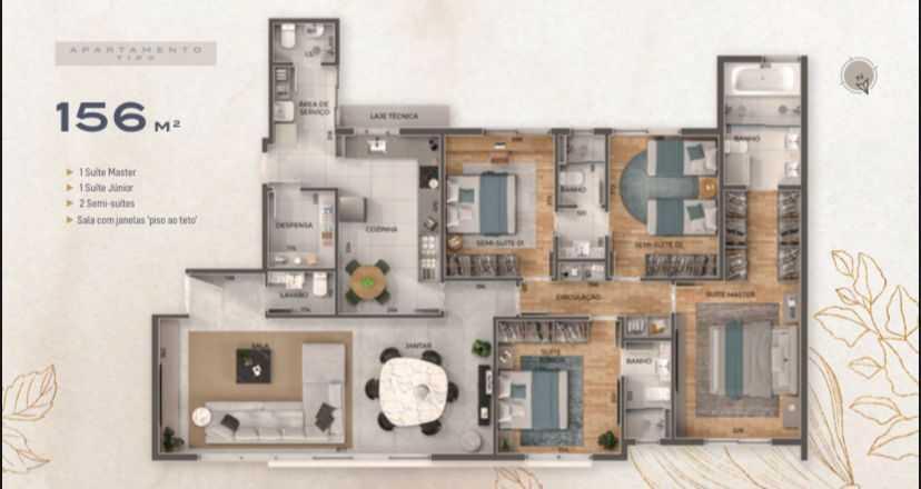 Apartamento, Santo Antônio, 4 Quartos, 3 Vagas, 1 Suíte