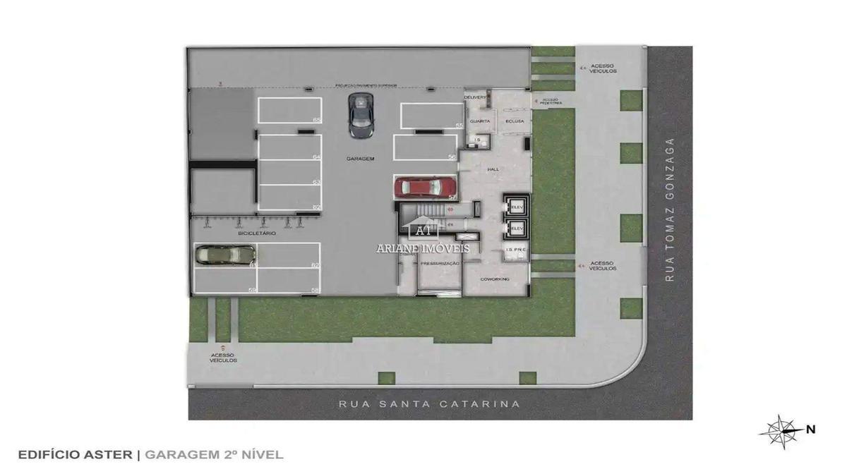 Apartamento, Lourdes, 3 Quartos, 2 Vagas, 1 Suíte