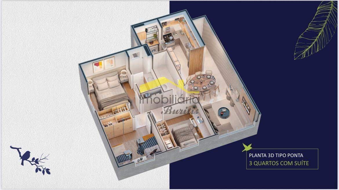 Apartamento, Palmeiras, 3 Quartos, 2 Vagas, 1 Suíte