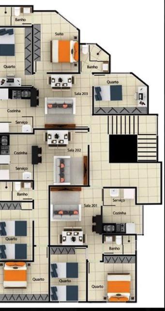 Apartamento, Xangri-lá, 2 Quartos, 1 Vaga