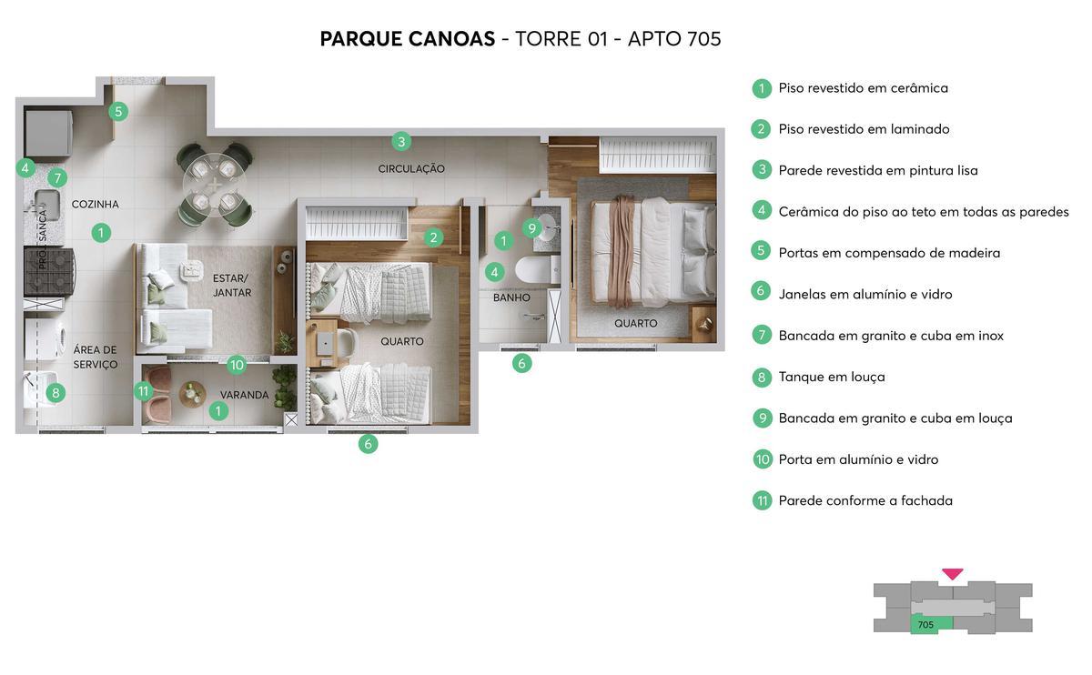 Apartamento, Estrela do Oriente, 2 Quartos, 1 Vaga