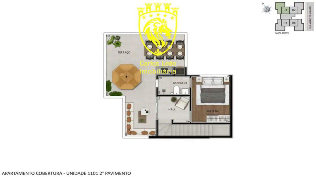 Apartamento, Santa Branca, 2 Quartos, 1 Vaga, 1 Suíte