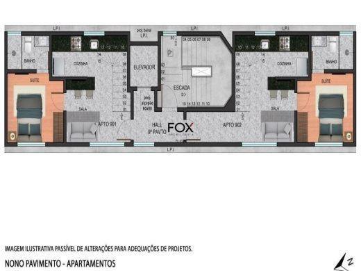 Apartamento, Santa Efigênia, 2 Quartos, 2 Vagas, 1 Suíte