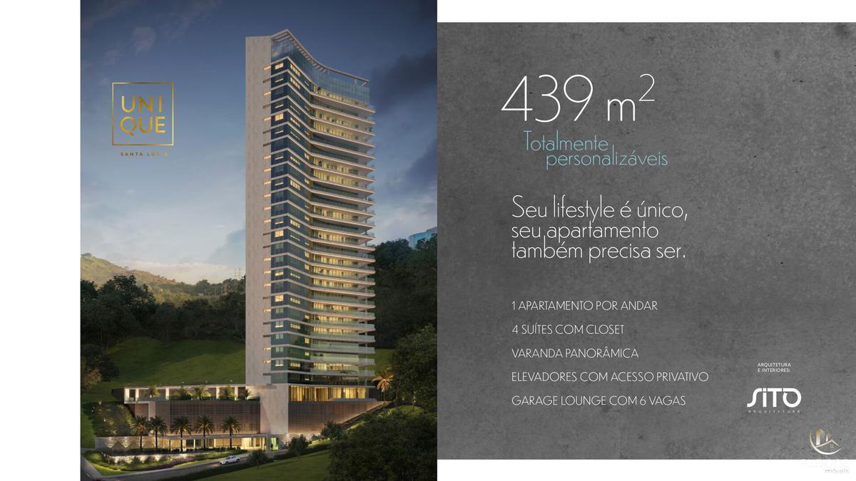 Apartamento, Santa Lúcia, 4 Quartos, 8 Vagas, 3 Suítes