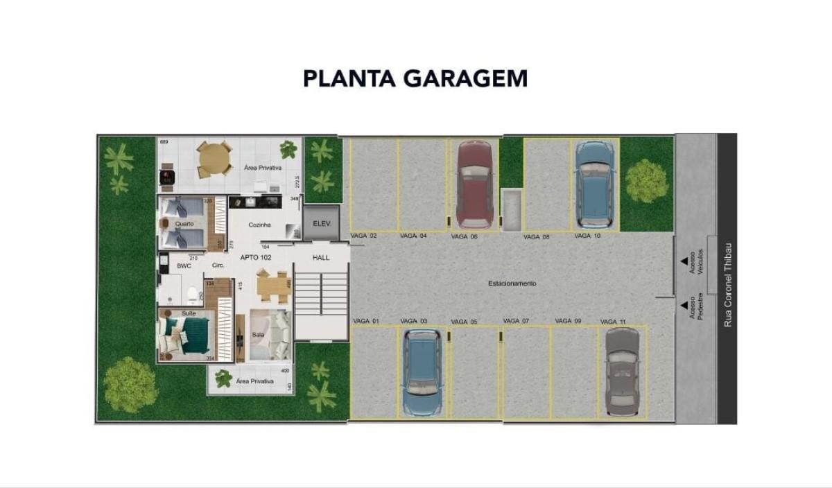 Apartamento, Araguaia, 2 Quartos, 1 Vaga, 1 Suíte