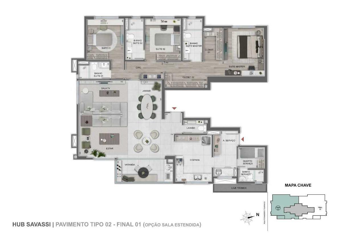 Apartamento, Savassi, 4 Quartos, 3 Vagas