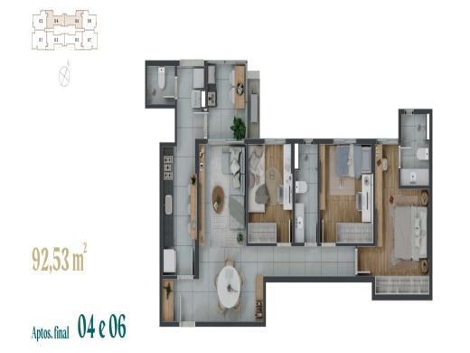 Apartamento, Vila da Serra, 3 Quartos, 2 Vagas, 1 Suíte