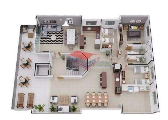 Apartamento, Caravelas, 3 Quartos, 1 Vaga, 1 Suíte