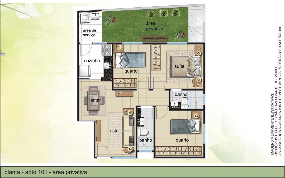 Apartamento, Planalto, 3 Quartos, 1 Vaga, 1 Suíte