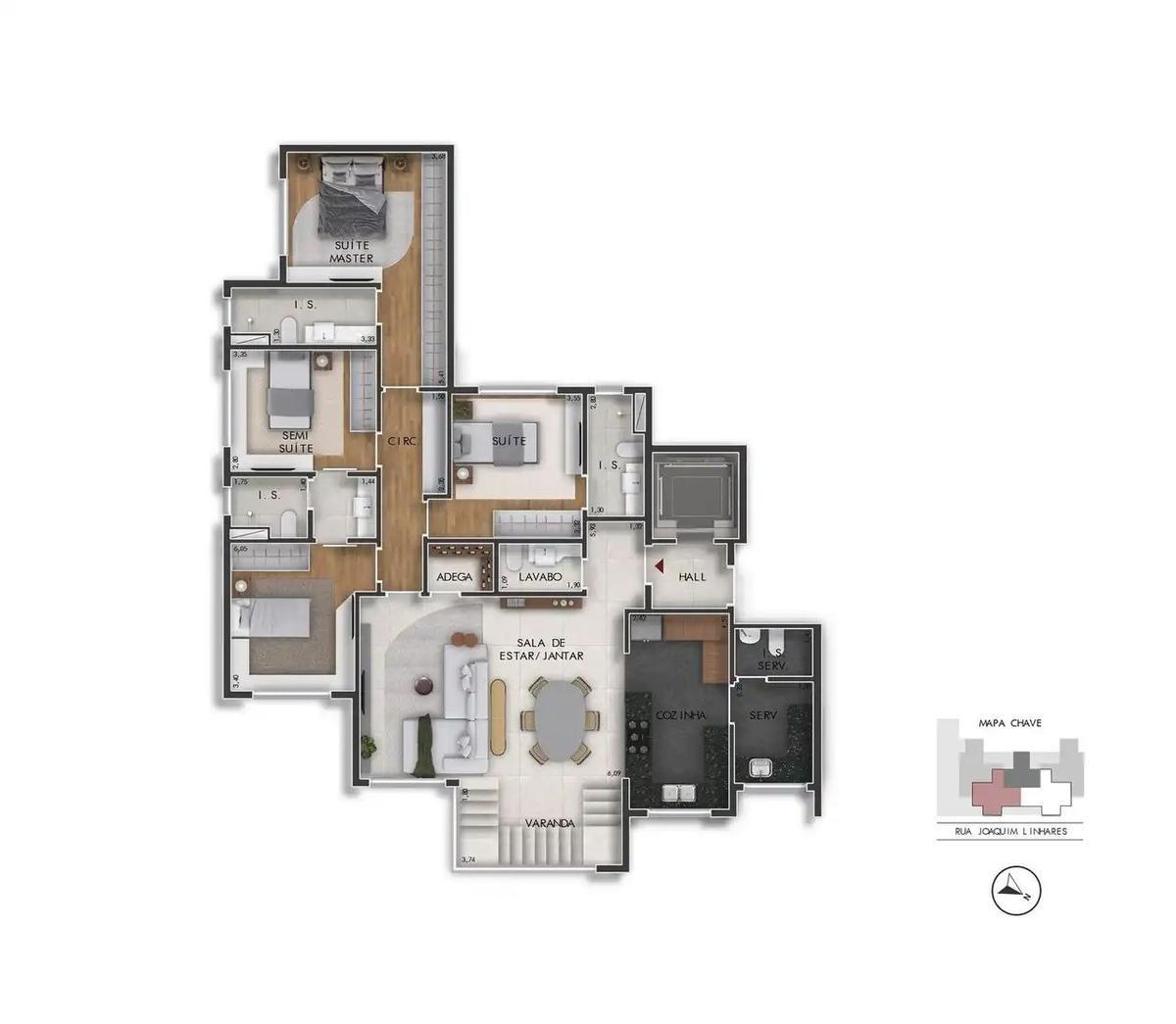Apartamento, Anchieta, 4 Quartos, 4 Vagas, 3 Suítes