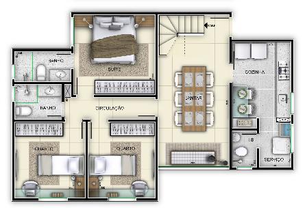 Cobertura, Nova Floresta, 3 Quartos, 3 Vagas, 1 Suíte
